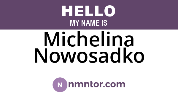 Michelina Nowosadko