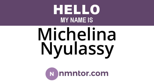 Michelina Nyulassy