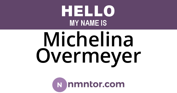 Michelina Overmeyer