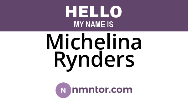 Michelina Rynders