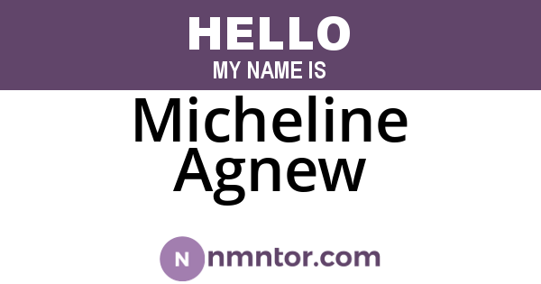 Micheline Agnew