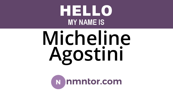 Micheline Agostini