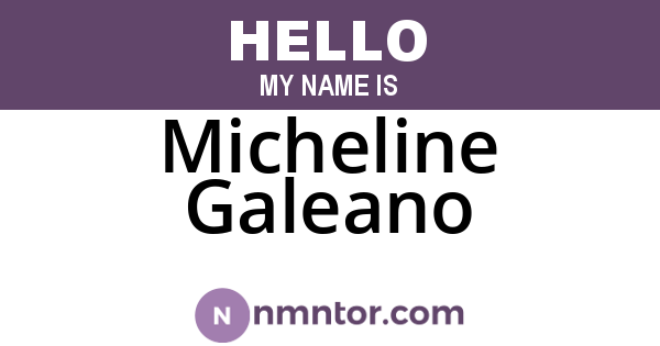Micheline Galeano