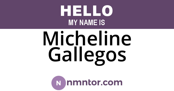 Micheline Gallegos