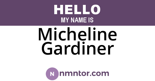 Micheline Gardiner