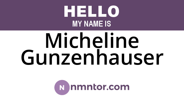 Micheline Gunzenhauser