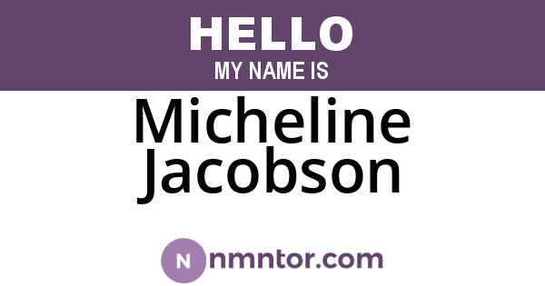 Micheline Jacobson