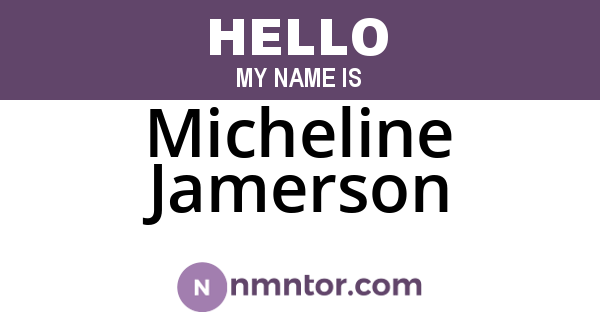 Micheline Jamerson