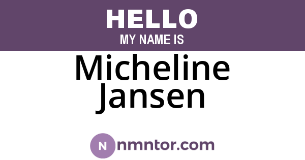 Micheline Jansen