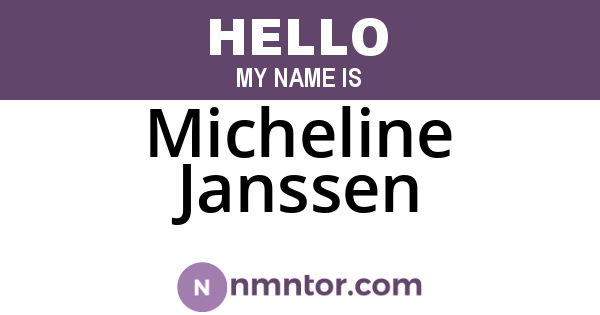 Micheline Janssen