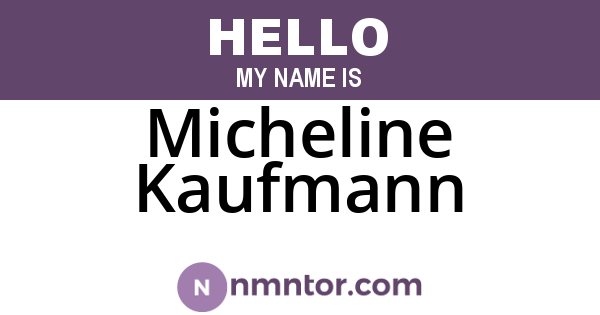 Micheline Kaufmann