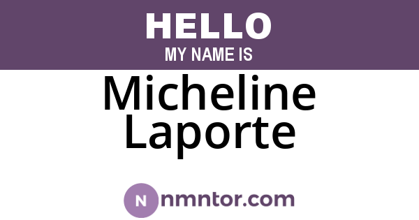 Micheline Laporte