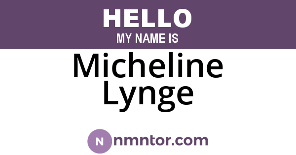 Micheline Lynge