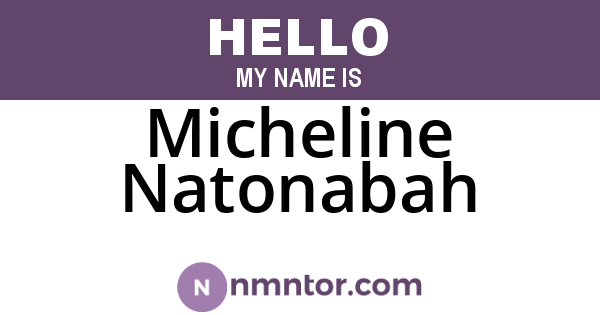 Micheline Natonabah