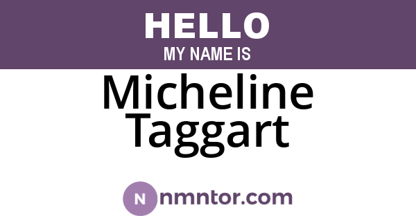 Micheline Taggart