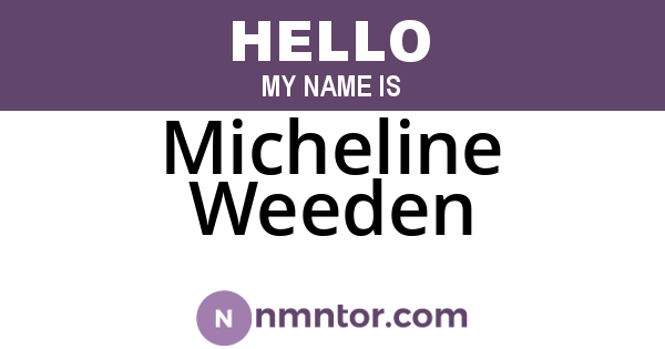 Micheline Weeden