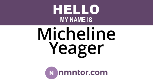 Micheline Yeager