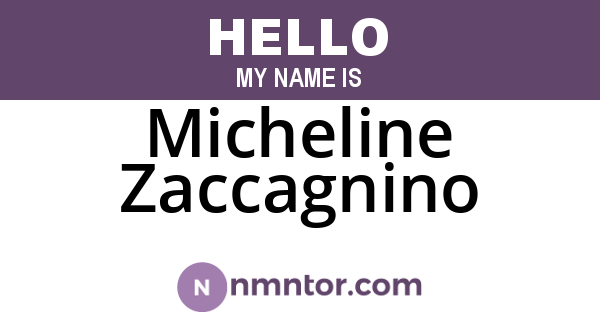 Micheline Zaccagnino