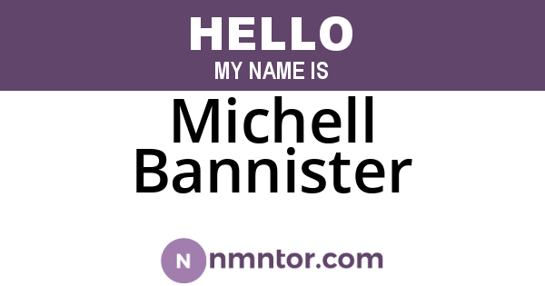 Michell Bannister