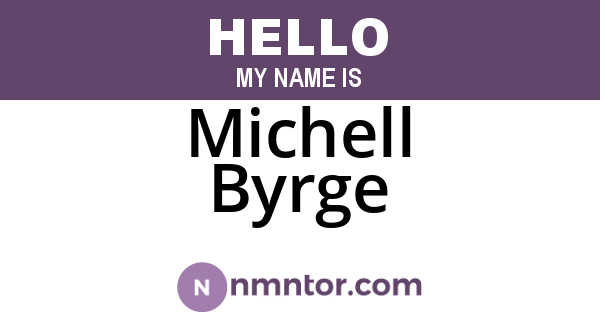 Michell Byrge