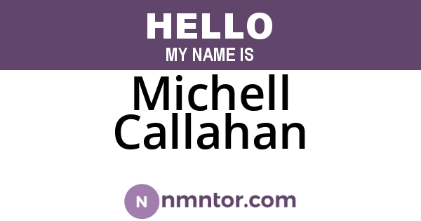 Michell Callahan