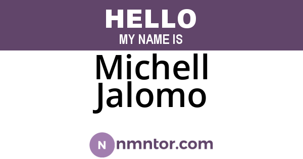 Michell Jalomo