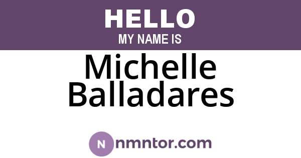 Michelle Balladares