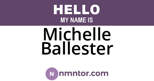 Michelle Ballester