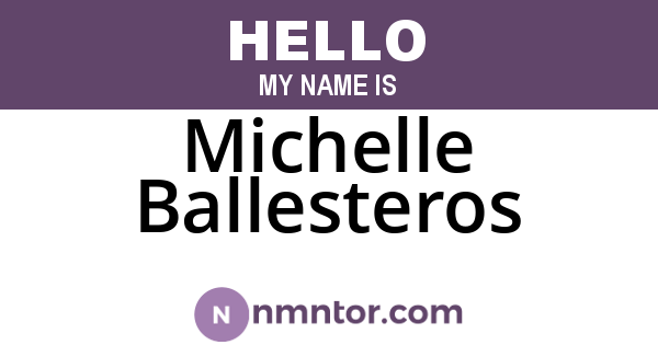 Michelle Ballesteros