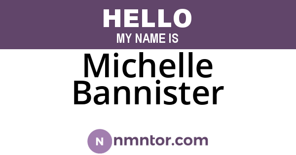 Michelle Bannister