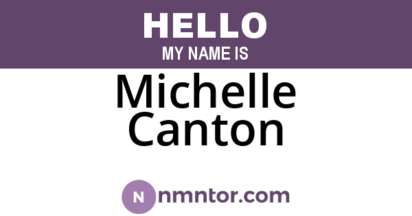 Michelle Canton