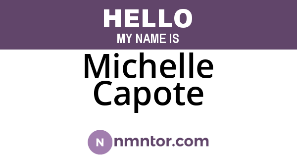 Michelle Capote