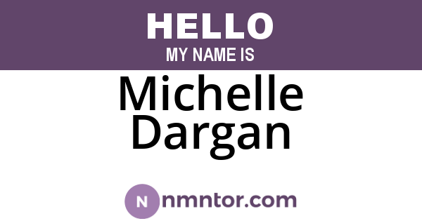 Michelle Dargan