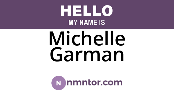 Michelle Garman