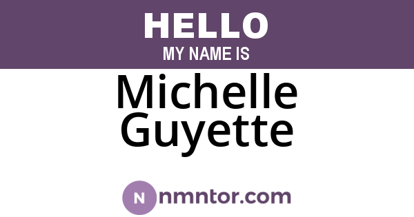 Michelle Guyette