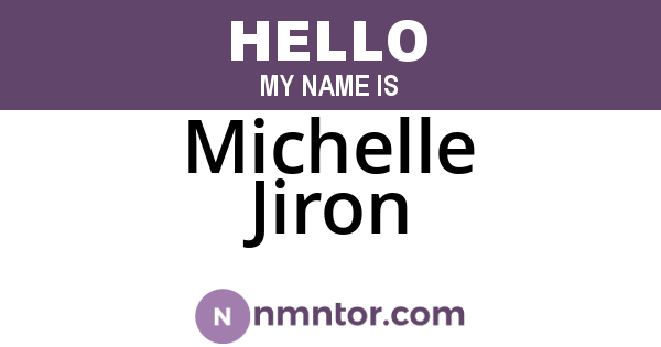 Michelle Jiron