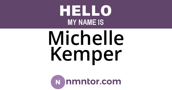 Michelle Kemper