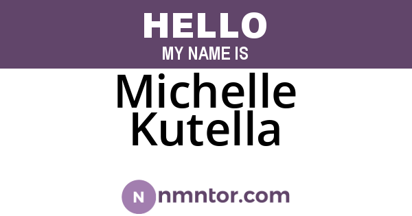 Michelle Kutella