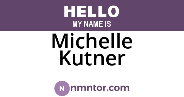 Michelle Kutner