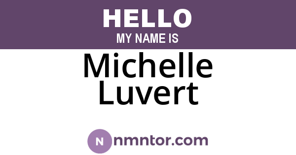 Michelle Luvert