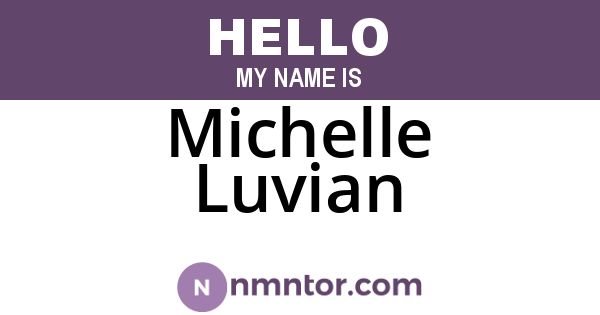 Michelle Luvian