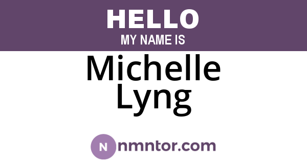 Michelle Lyng