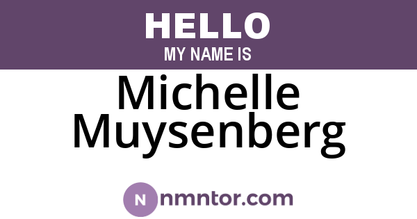 Michelle Muysenberg