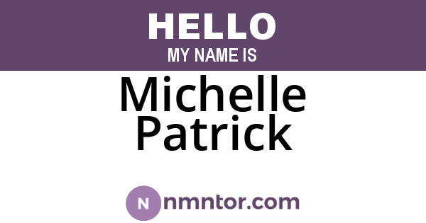 Michelle Patrick