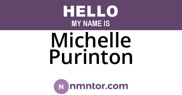 Michelle Purinton