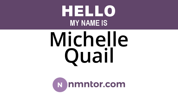 Michelle Quail