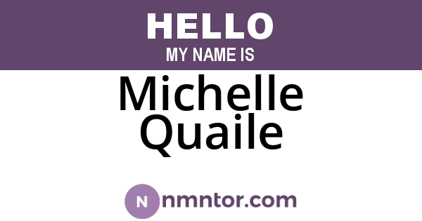 Michelle Quaile