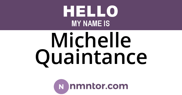 Michelle Quaintance