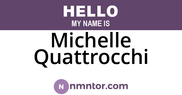 Michelle Quattrocchi