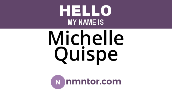 Michelle Quispe